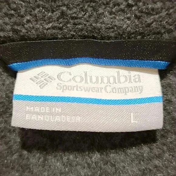 Columbia Grey Full Zip Fleece Vest Size Large - Picture 2 of 7